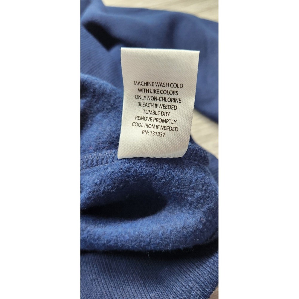 Penn State Blue Sweatshirt Mock neck Womens Medium Chicka D Blue Rhinestone - Picture 8 of 8